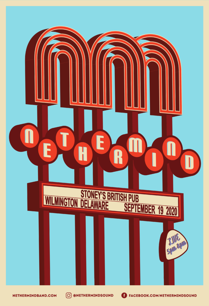 Nethermind concert poster for Stoney's gig in September 2020