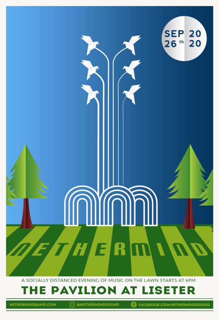 Nethermind concert poster for performance at the Liseter Pavilion