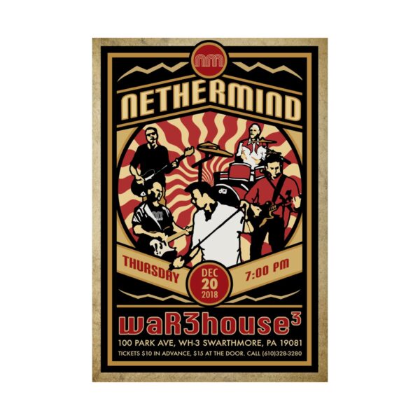 Nethermind at the Warehouse Dec 2018 Gig Poster - Image 2