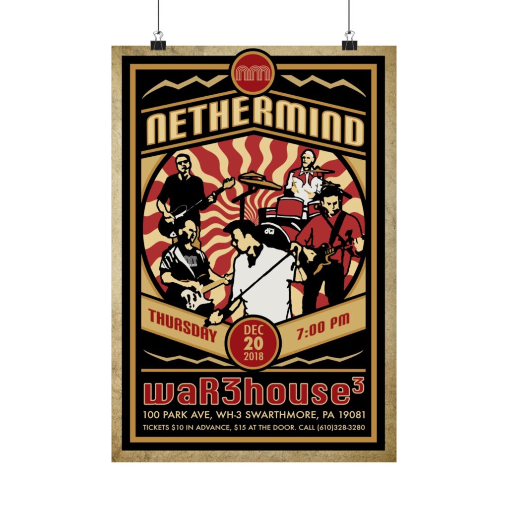 Nethermind at the Warehouse Dec 2018 Gig Poster