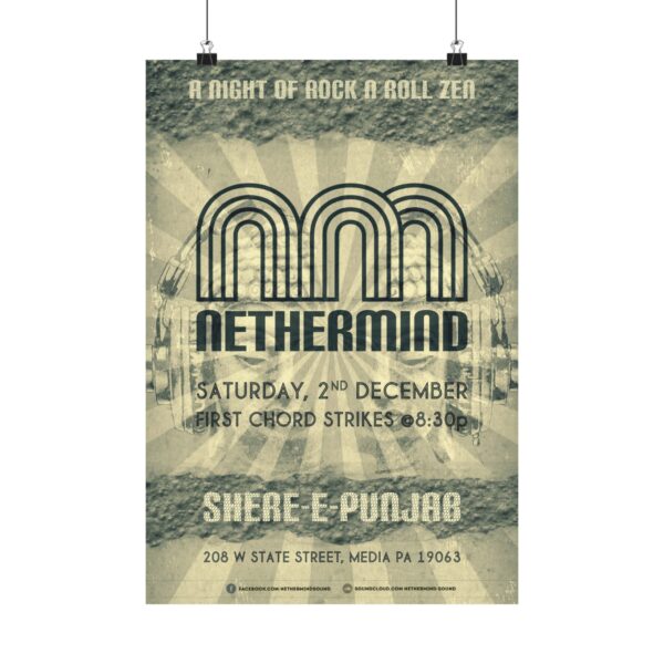 Nethermind at Shere E Punjab Dec 2017 Gig Poster