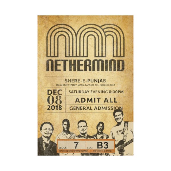 Nethermind at Shere E Punjab Dec 2018 Gig Poster - Image 2