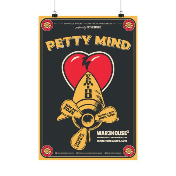 Petty Mind 2025 Gig Poster